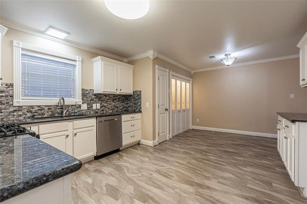Interior, Kitchen, Wood Texture Flooring