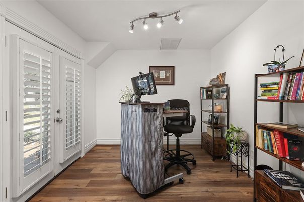 Home Office, Interior, Wood Texture Flooring