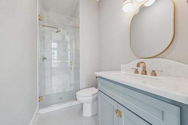 Bathroom, Glass Shower, Interior