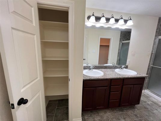 Bathroom, Dual Sink Vanities, Interior, Walk-in Closets