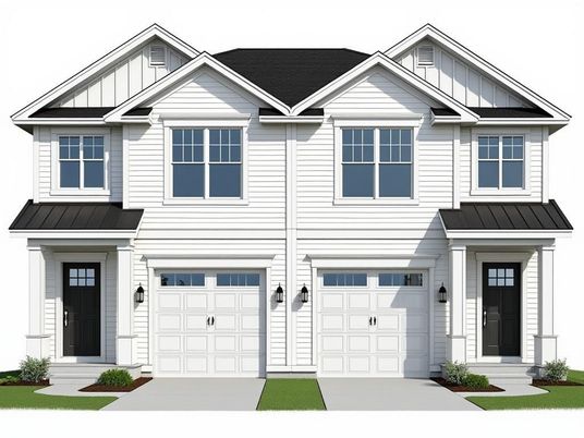 Attached, Exterior, Facade, Farmhouse