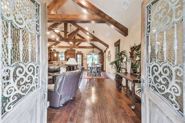 Interior, Wooden Beams, Wood Texture Flooring