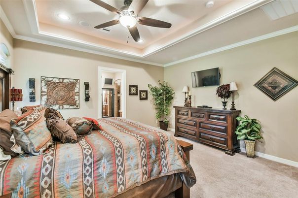 Bedroom, Interior, Recessed Lighting