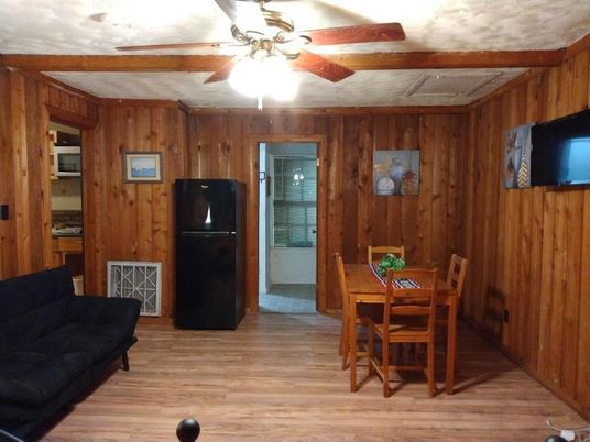 Dining room, Interior, Wood Texture Flooring, Wooden Walls