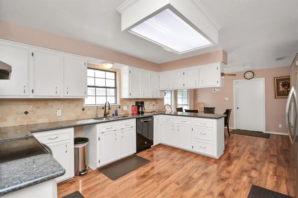 Interior, Kitchen, Wood Texture Flooring