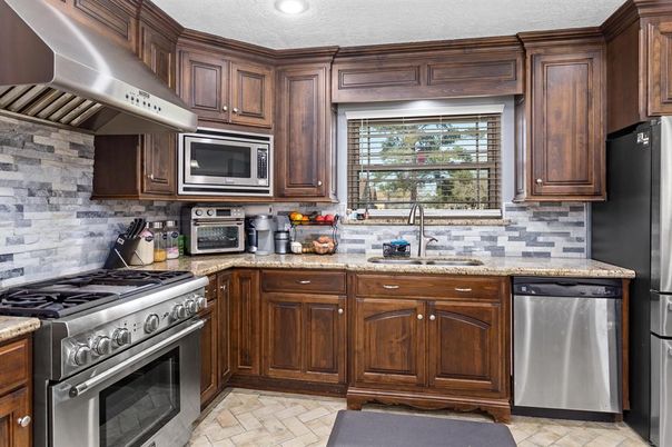 Interior, Kitchen, Recessed Lighting, Stainless Steel Appliances