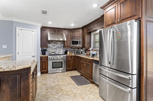 Interior, Kitchen, Recessed Lighting, Stainless Steel Appliances