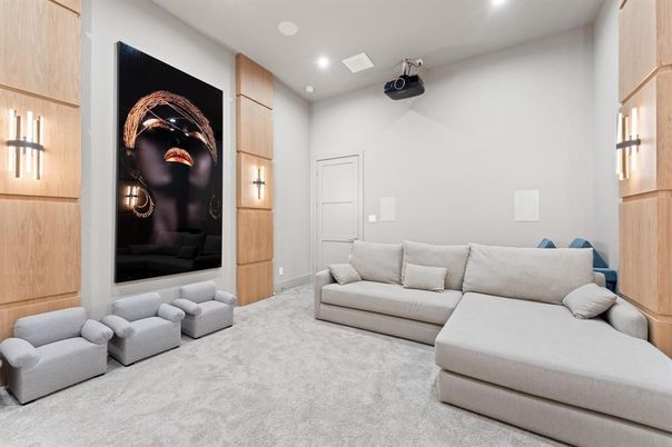 Interior, Living room, Recessed Lighting