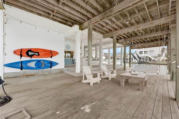 Game Room, Interior, Wooden Beams, Wood Texture Flooring