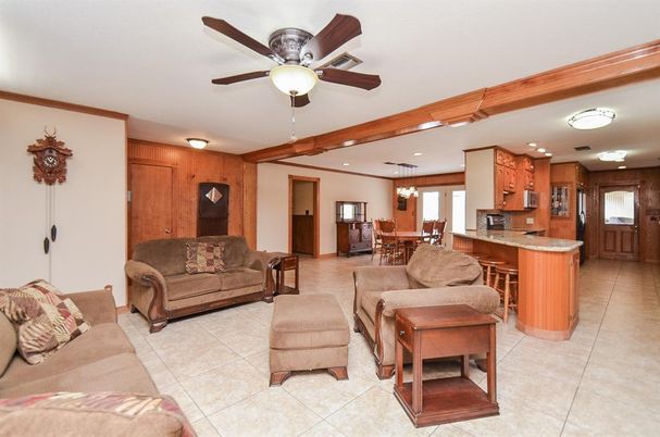 Dining room, Interior, Kitchen, Living room, Pendant Lights, Recessed Lighting