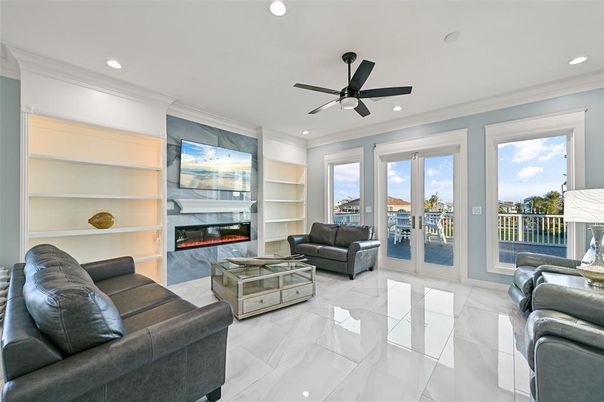 Fireplace, Interior, Living room, Recessed Lighting