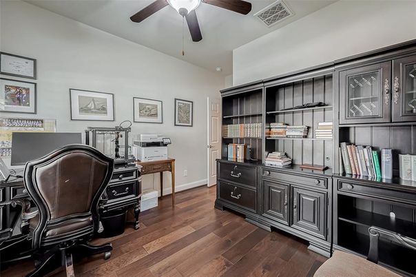 Home Office, Interior, Wood Texture Flooring