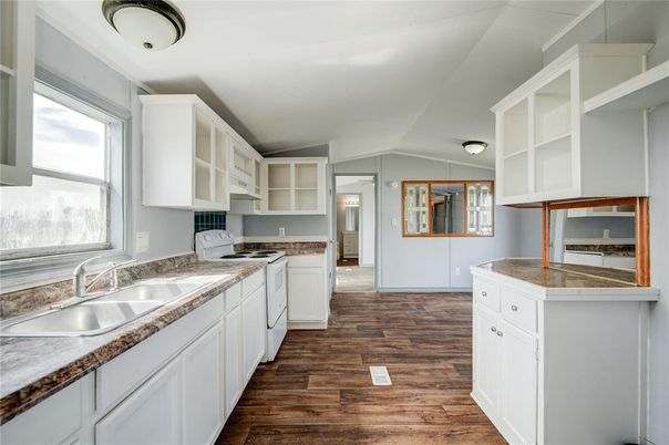 Interior, Kitchen, Wood Texture Flooring