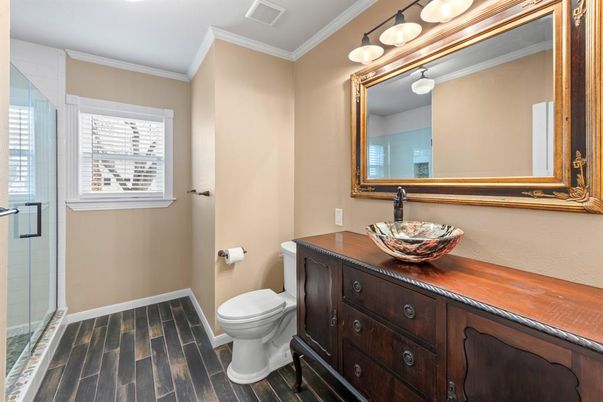 Bathroom, Interior, Wood Texture Flooring