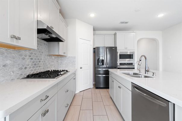 Interior, Kitchen, Recessed Lighting, Stainless Steel Appliances