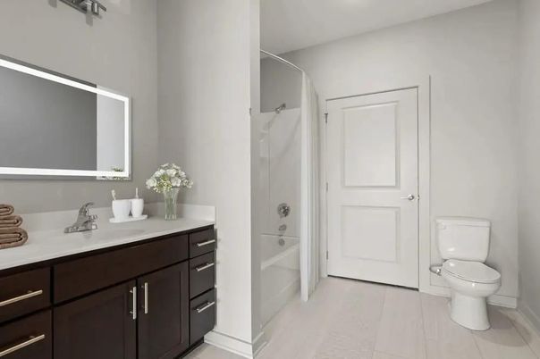 Bathroom, Interior, Recessed Lighting