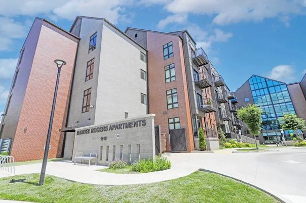 Exterior, Facade, Brick Facade, Condo Building