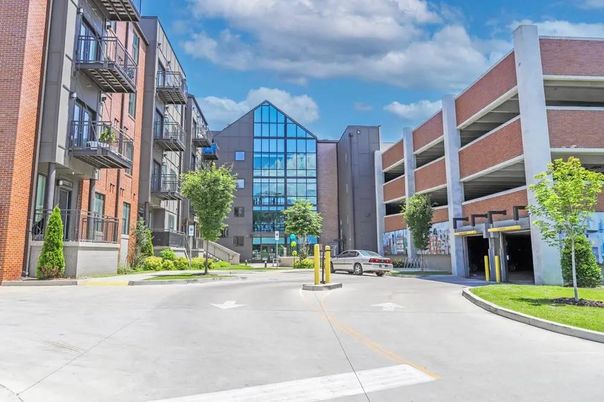 Exterior, Facade, Brick Facade, Condo Building