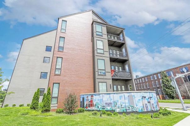 Exterior, Facade, Brick Facade, Condo Building