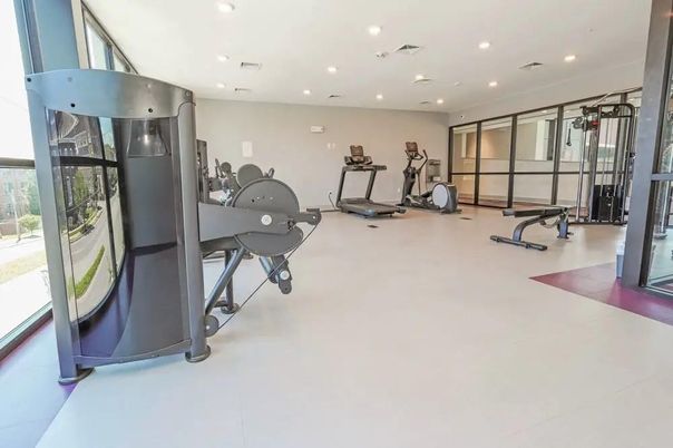 Fitness Equipment, Gym, Interior, Recessed Lighting