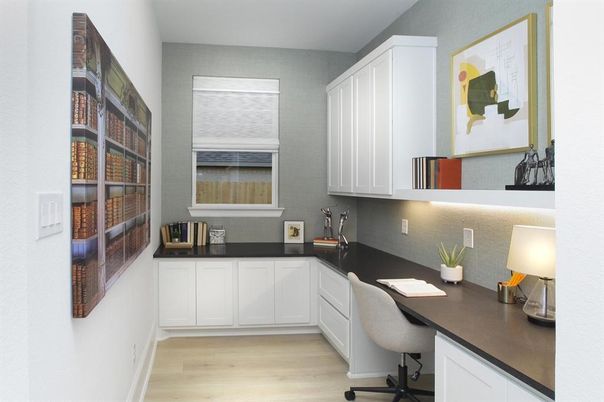 Home Office, Interior, Wood Texture Flooring