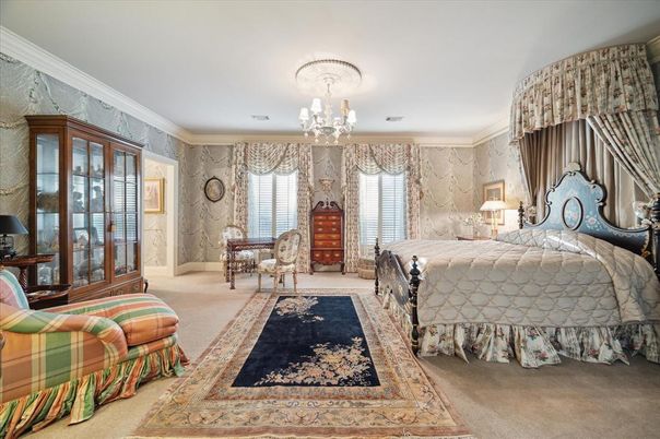 Bedroom, Chandelier, Interior