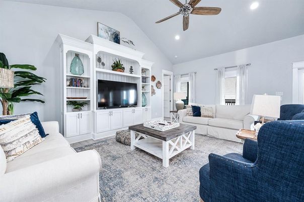 Interior, Living room, Recessed Lighting