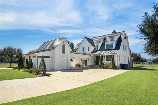 Attached, Backyard, Exterior, Facade, Farmhouse