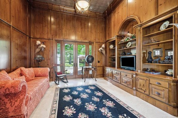 Home Office, Interior, Living room, Wooden Walls