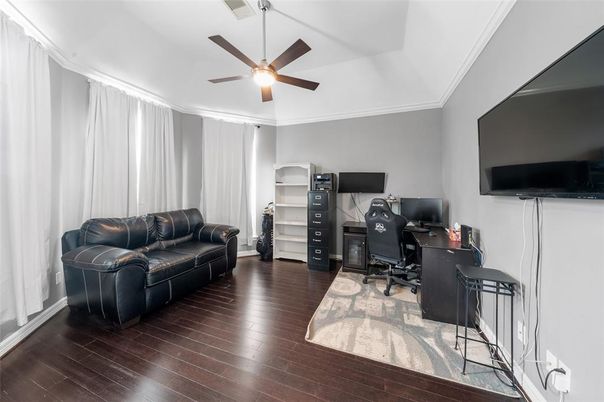 Home Office, Interior, Wood Texture Flooring