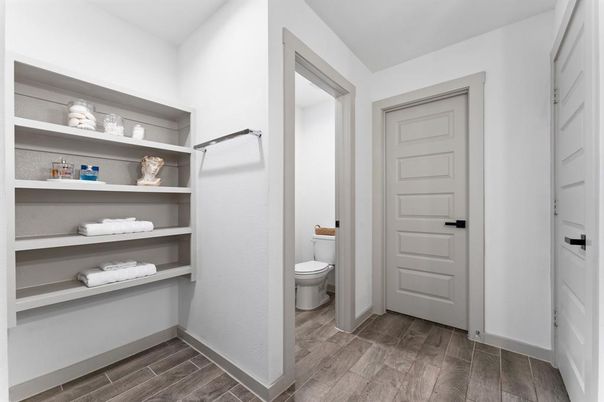 Bathroom, Interior, Wood Texture Flooring