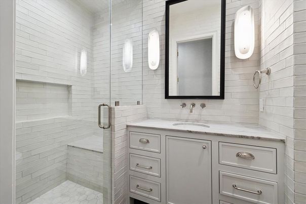 Bathroom, Dual Sink Vanities, Glass Shower, Interior