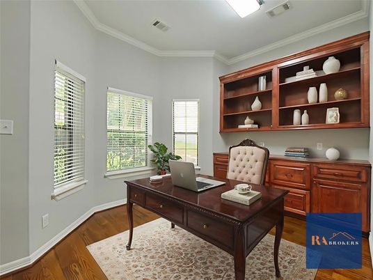 Home Office, Interior, Wood Texture Flooring