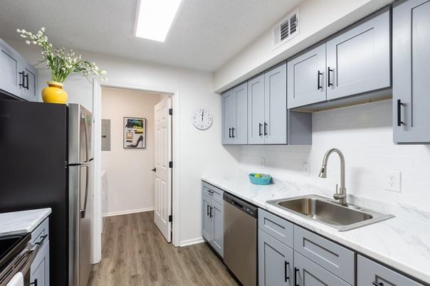 Interior, Kitchen, Wood Texture Flooring