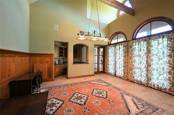 Chandelier, Interior, Pendant Lights, Wooden Beams