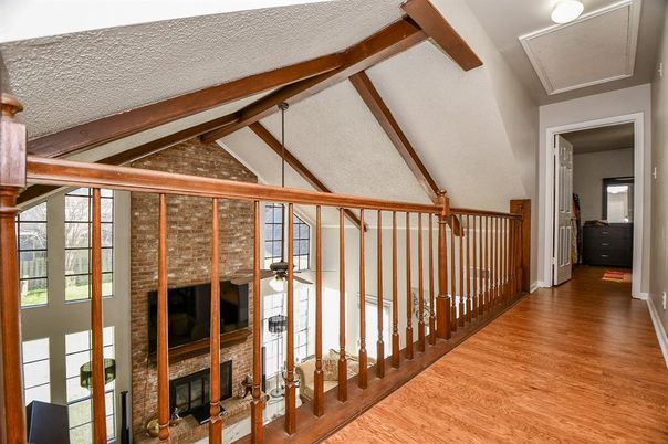Fireplace, Interior, Stone Walls, Wooden Beams, Wood Texture Flooring