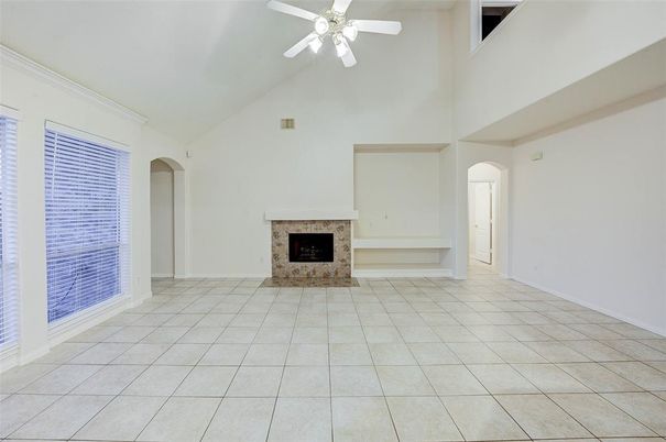 Empty room, Fireplace, Interior