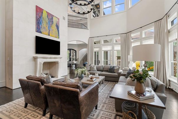 Chandelier, Fireplace, Interior, Living room, Wood Texture Flooring