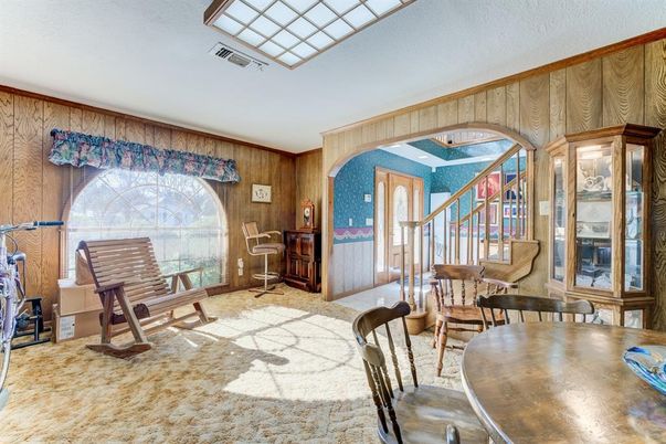 Dining room, Interior, Wooden Walls