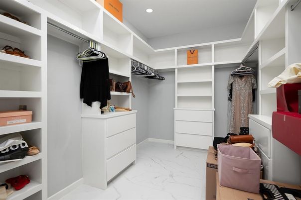 Interior, Marble, Recessed Lighting, Walk-in Closets