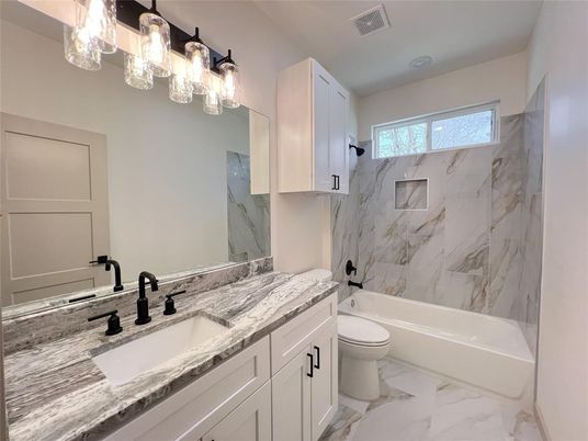 Bathroom, Dual Sink Vanities, Interior, Marble, Marble Walls