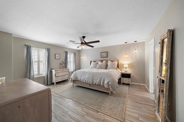 Bedroom, Interior, Wood Texture Flooring
