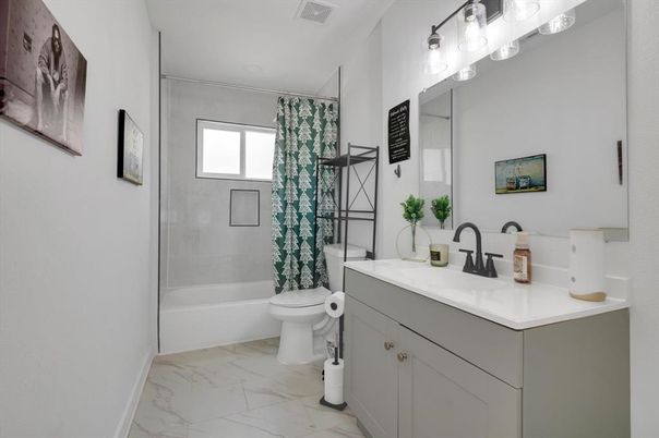 Bathroom, Glass Shower, Interior, Marble