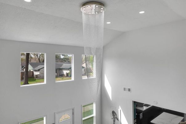 Chandelier, Interior, Recessed Lighting