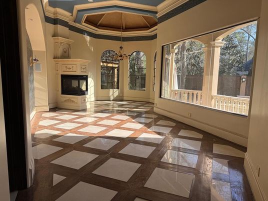 Fireplace, Interior, Pendant Lights