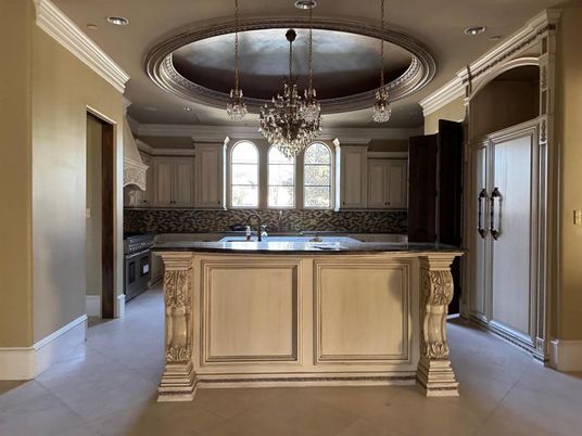 Chandelier, Interior, Kitchen, Recessed Lighting