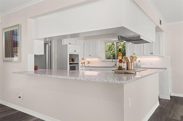 Interior, Kitchen, Wood Texture Flooring