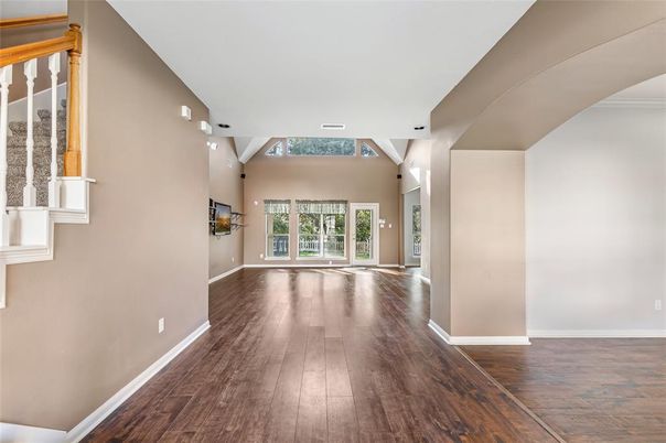 Empty room, Interior, Wood Texture Flooring