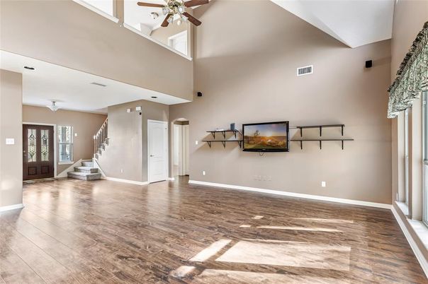 Empty room, Interior, Wood Texture Flooring