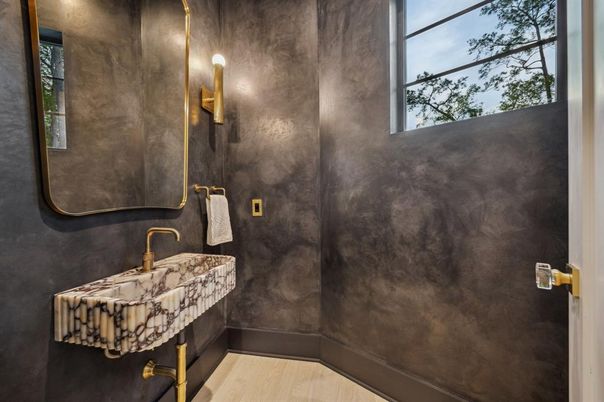 Bathroom, Interior, Wood Texture Flooring